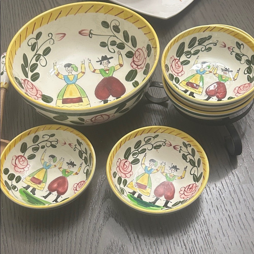 Colorful Hand-Painted Ceramic Bowls